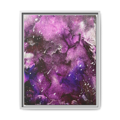 Purple Storm – Framed Canvas Art Print (16×20) | A Beginning in Chaos & Courage
