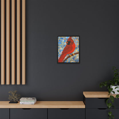 Always Beside You – Framed Canvas Art Print (16×20) | A Cardinal’s Message of Love & Remembrance