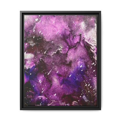 Purple Storm – Framed Canvas Art Print (16×20) | A Beginning in Chaos & Courage