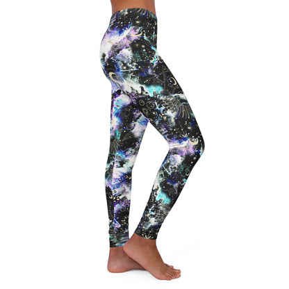 Women's Spandex Leggings - Galaxy