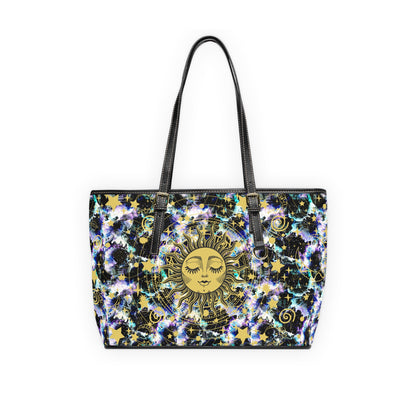 Shoulder Tote Bag - Galaxy Sun and Stars- Limited Edition