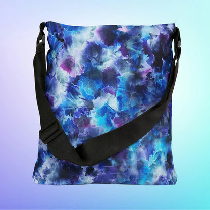 Adjustable Tote Bag - Blue Cosmos