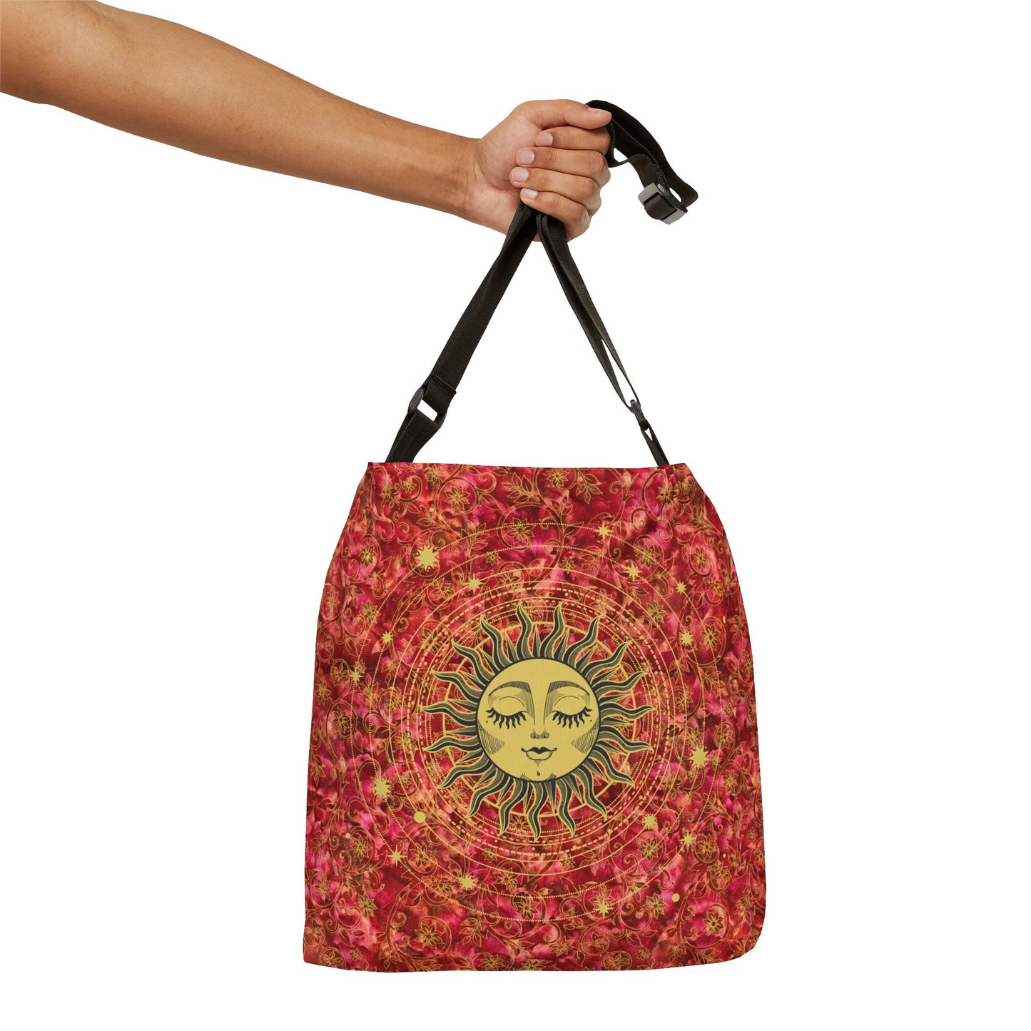 Celestial Sun Adjustable Crossbody Tote Bag