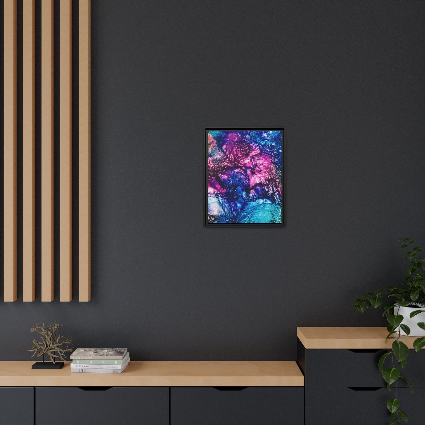 Believe – Framed Canvas Art Print (16×20) | A Visual Mantra of Trust & Light