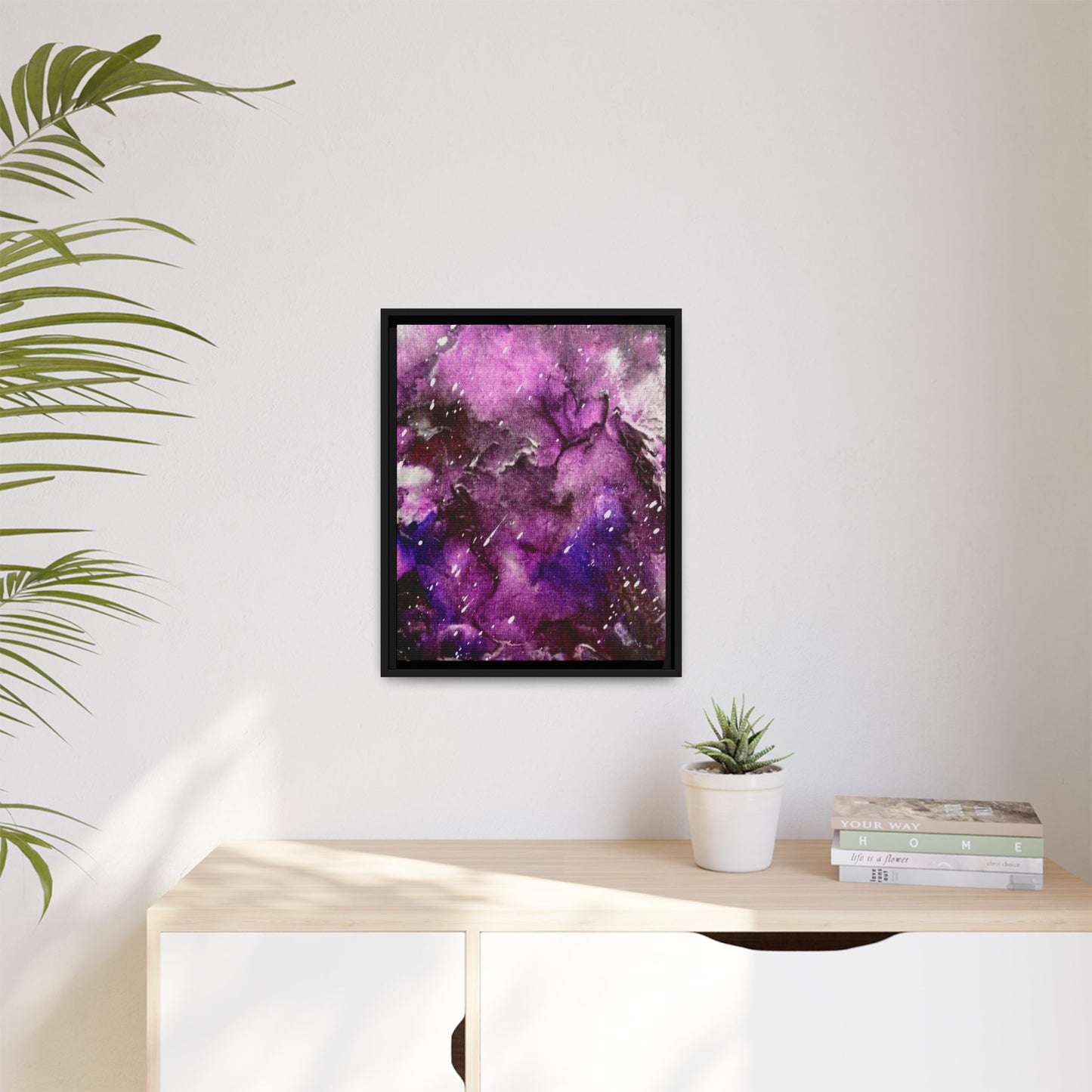 Purple Storm – Framed Canvas Art Print (16×20) | A Beginning in Chaos & Courage