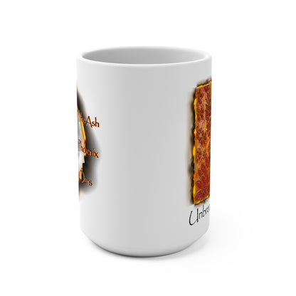 Unbreakable Wings Mug - Phoenix Lotus 15 oz Ceramic Mug, Motivational Gift