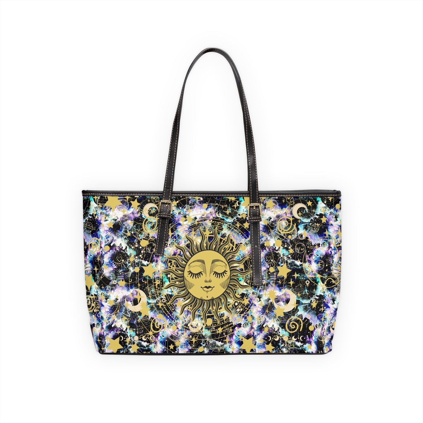 Shoulder Tote Bag - Galaxy Sun and Stars- Limited Edition