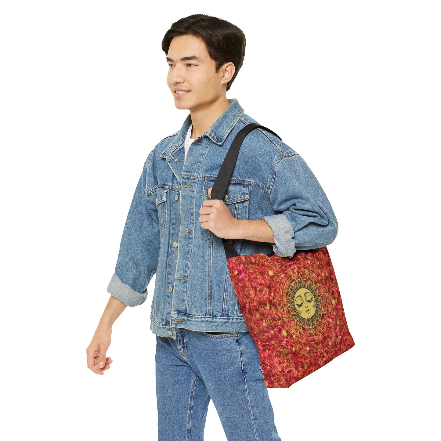 Celestial Sun Adjustable Crossbody Tote Bag