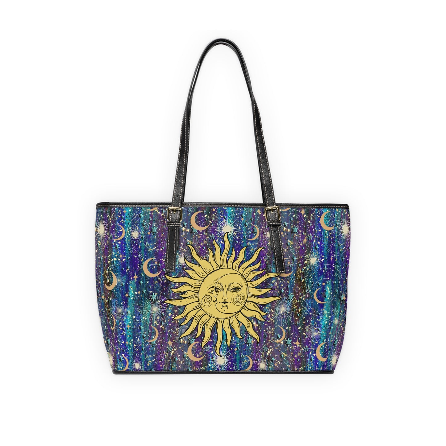 Shoulder Tote Bag - Celestial Sun and Moon - Limited Edition