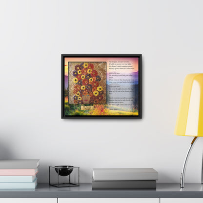 Mindfulness Wall Art | Sunflower Woman Poetry Print | The Power of Thought Gift