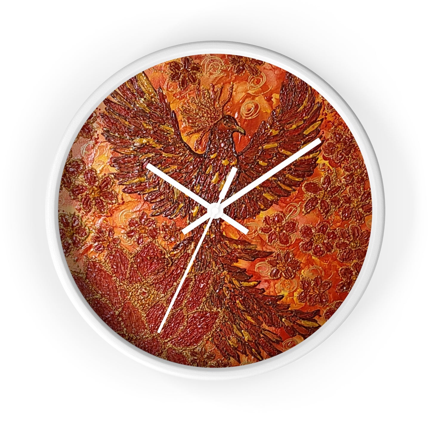 Unbreakable Wings -Phoenix Wall Clock