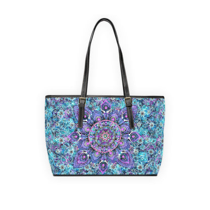 Blue and Purple Mandala Shoulder Tote Bag - Limited Edition