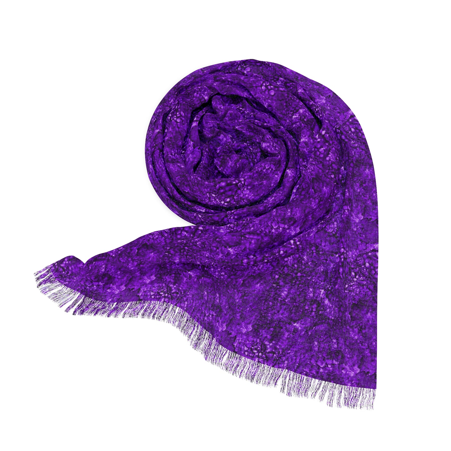 Purple Sapphire Light Fringe Scarf