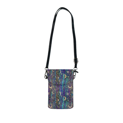 Celestial Moon and Stars Crossbody Phone Bag