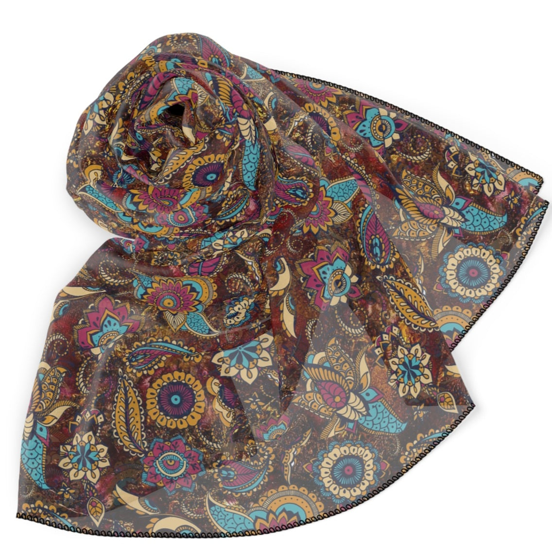 Moroccan Paisley Designer Scarf