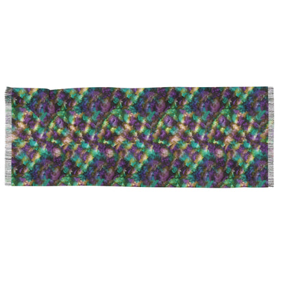 Fantasy Fringe Scarf - A Dance of Color and Imagination