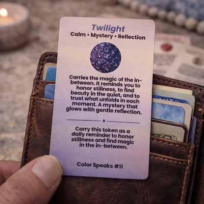 Color Speaks – Pocket Affirmation Aluminum Wallet Cards