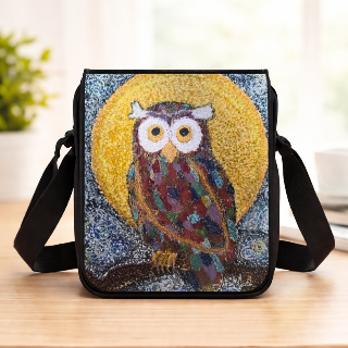 Limited Edition Owl Art Crossbody Bag – Hootie | Wearable Art Purse