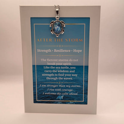 Sea Turtle Necklace Gift Set