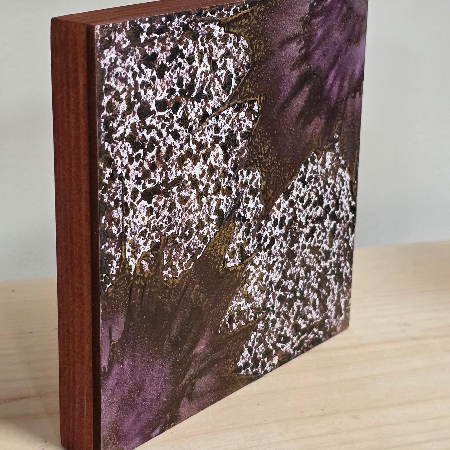 Cosmic Dust- Encaustic on Cradled Wood | 5×5" | Original Art