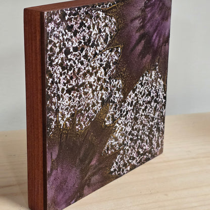 Cosmic Dust- Encaustic on Cradled Wood | 5×5" | Original Art