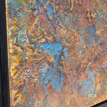 Stardust – 8×8 Encaustic Original