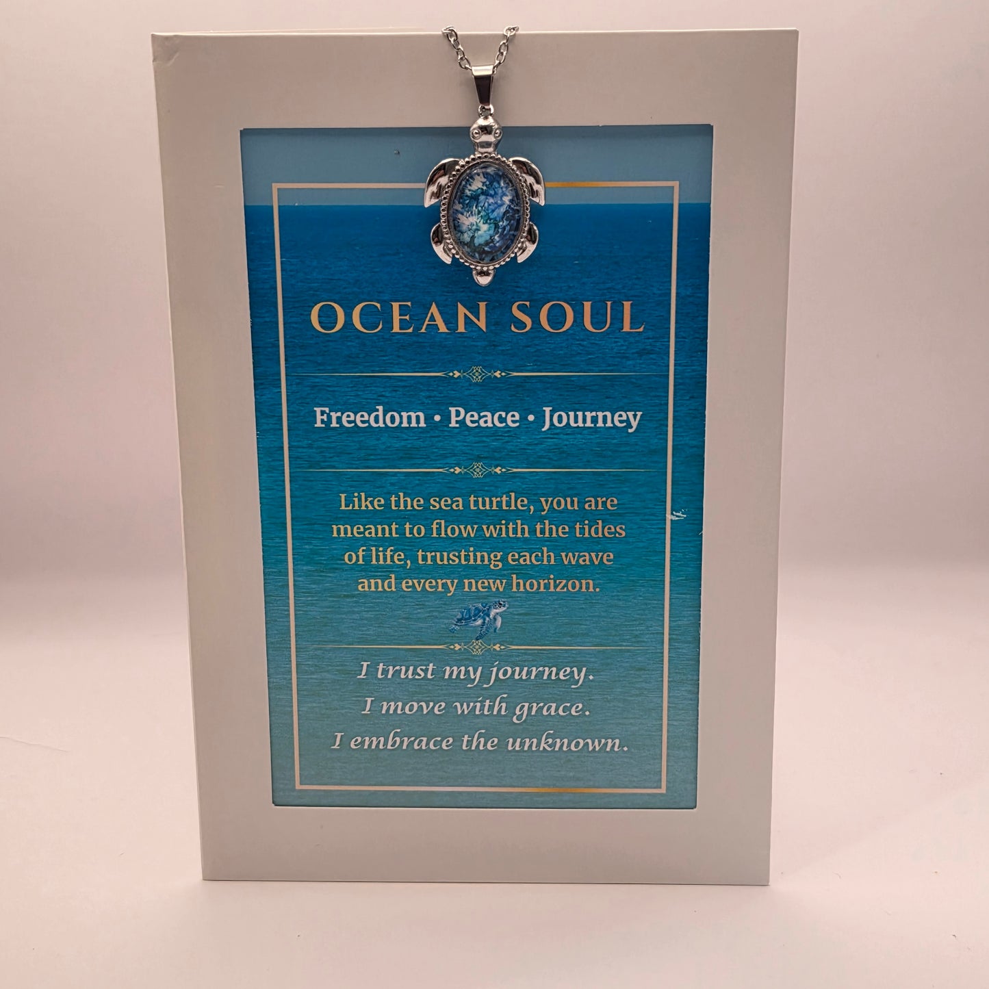 Sea Turtle Necklace Gift Set