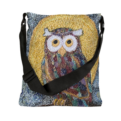 Hootie the Owl - Original Art Crossbody Tote