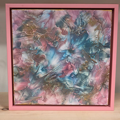 The Heart Remembers – 8×8 Encaustic Original