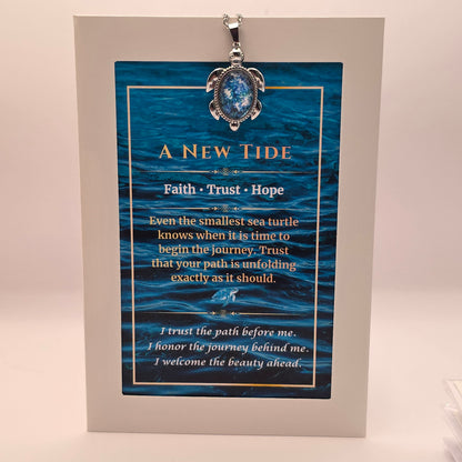 Sea Turtle Necklace Gift Set