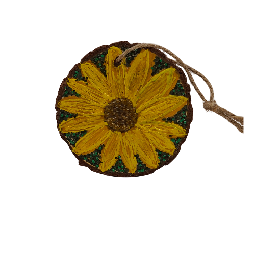 Hand-Painted Encaustic Wooden Ornaments – Unique Art for Your Home & Gifts
