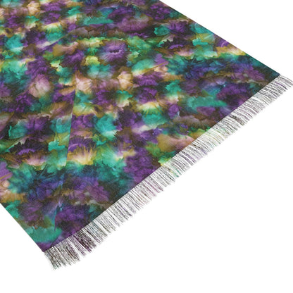Fantasy Fringe Scarf - A Dance of Color and Imagination