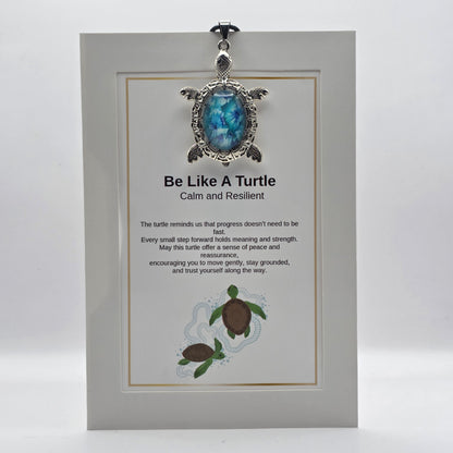 Be Like a Turtle Pendant Card – Calm and Resilient