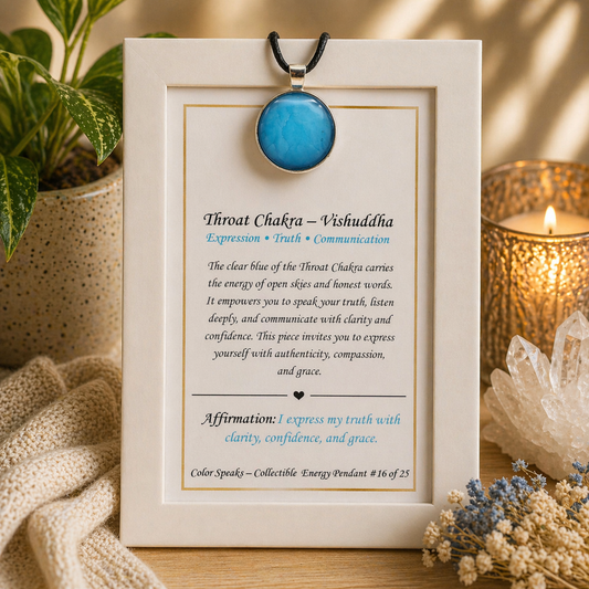 Throat Chakra Keepsake Pendant – Expression • Truth • Communication