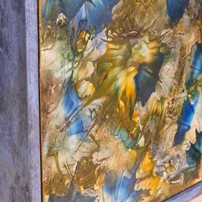 Gate of Clarity – 8×8 Encaustic Original