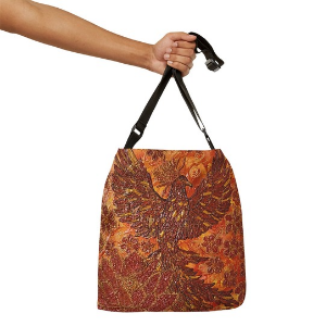 Unbreakable Wings Phoenix - Original Art Crossbody Tote