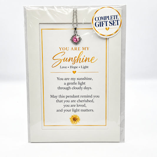 You Are My Sunshine Art Necklace
