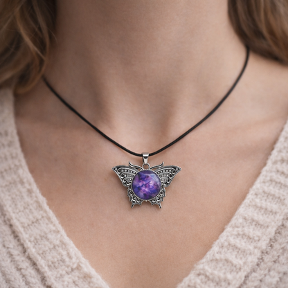 Butterfly Memorial Pendant – Sympathy Gift with Keepsake Card