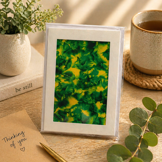 Lily Pad Note Card - Peaceful Reflections & Stillness