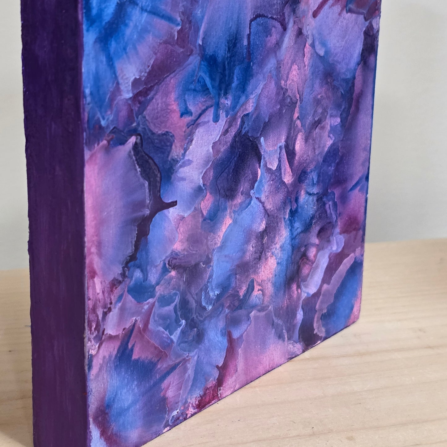 Nebula-Encaustic on Cradled Wood | 5×5" | Original Art