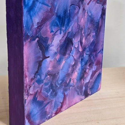 Nebula-Encaustic on Cradled Wood | 5×5" | Original Art