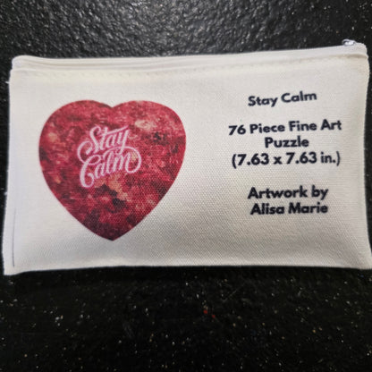 Stay Calm – Heart Puzzle 🌹