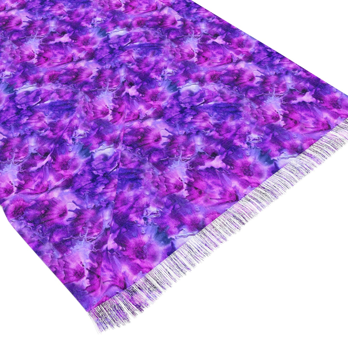 💜 Amethyst Dreams Fringe Scarf – A Wearable Aura of Calm and Confidence
