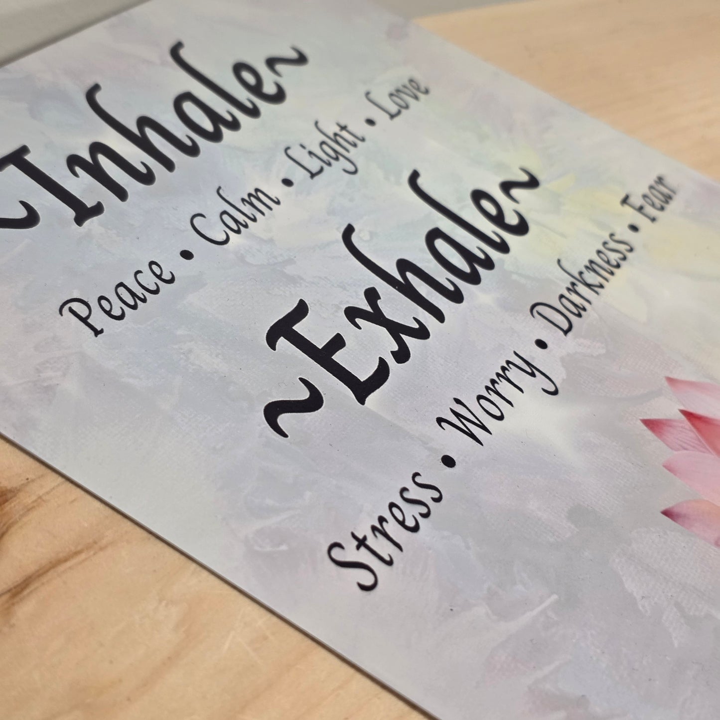 Inspirational Aluminum Wall Art – 8×10 Healing Affirmation Print