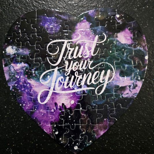 Trust Your Journey – Heart Puzzle 🌌