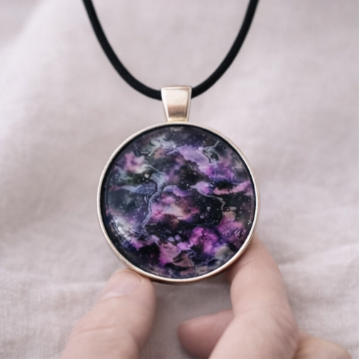 Purple Storm Pendant - Intuition • Transformation • Power