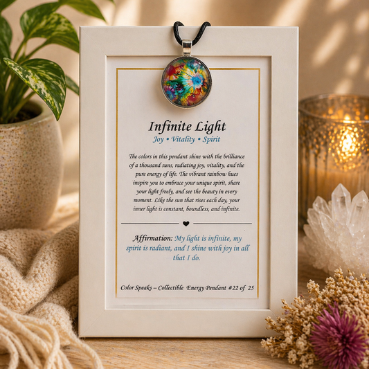 Infinite Light Pendant Card – Joy • Vitality • Spirit