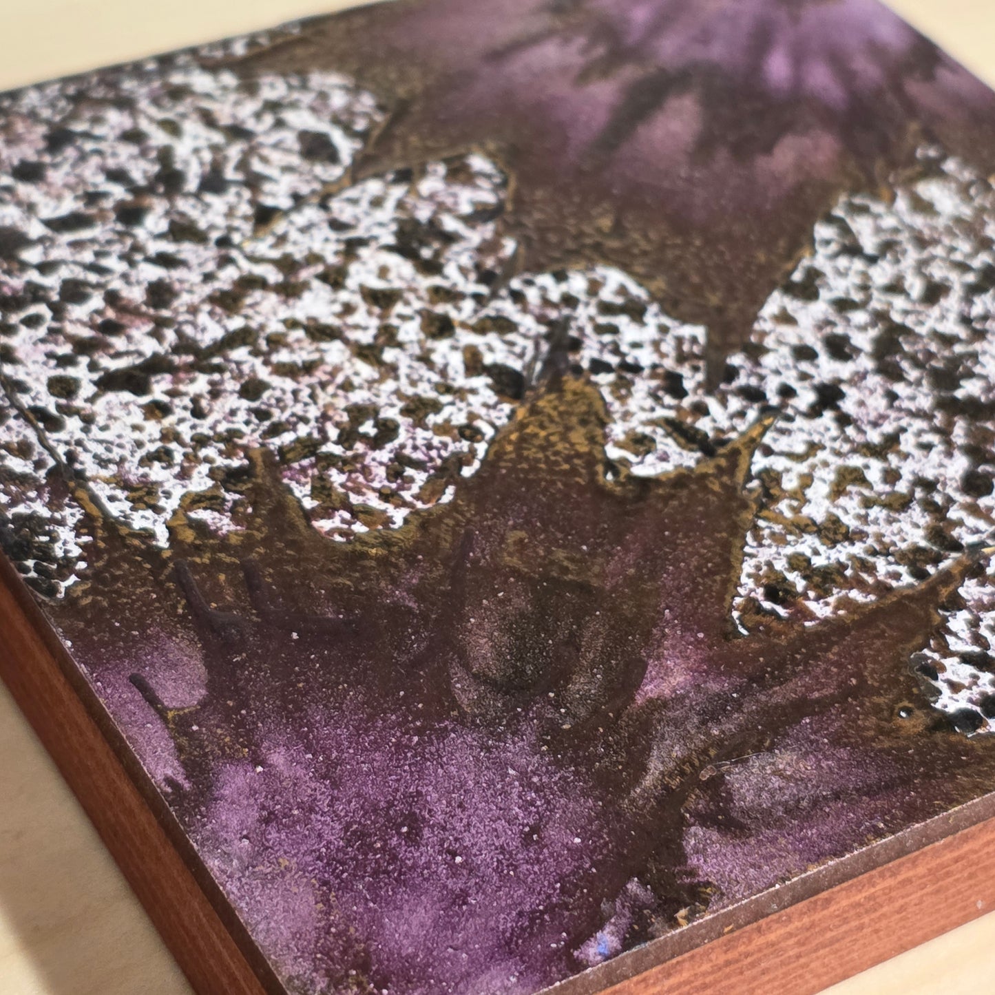 Cosmic Dust- Encaustic on Cradled Wood | 5×5" | Original Art