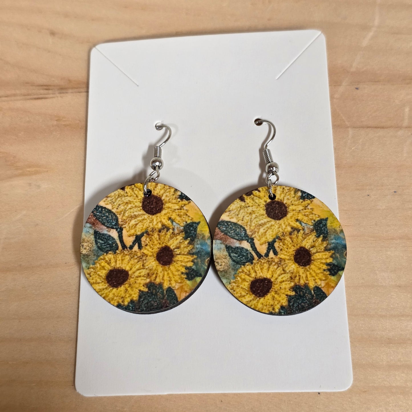 🍂 Autumn Sunset –  Art Crossbody Bag + Free Sunflower Earrings Set