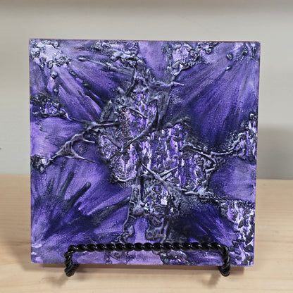 Eclipse- Encaustic on Cradled Wood | 5×5" | Original Art